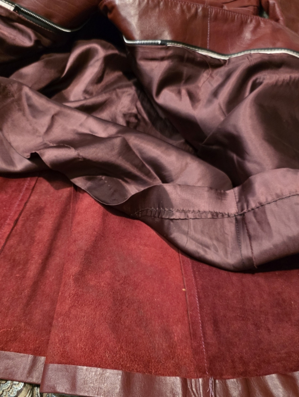 Stunning Leather Coat Trench Size Small - Picture 12 of 15